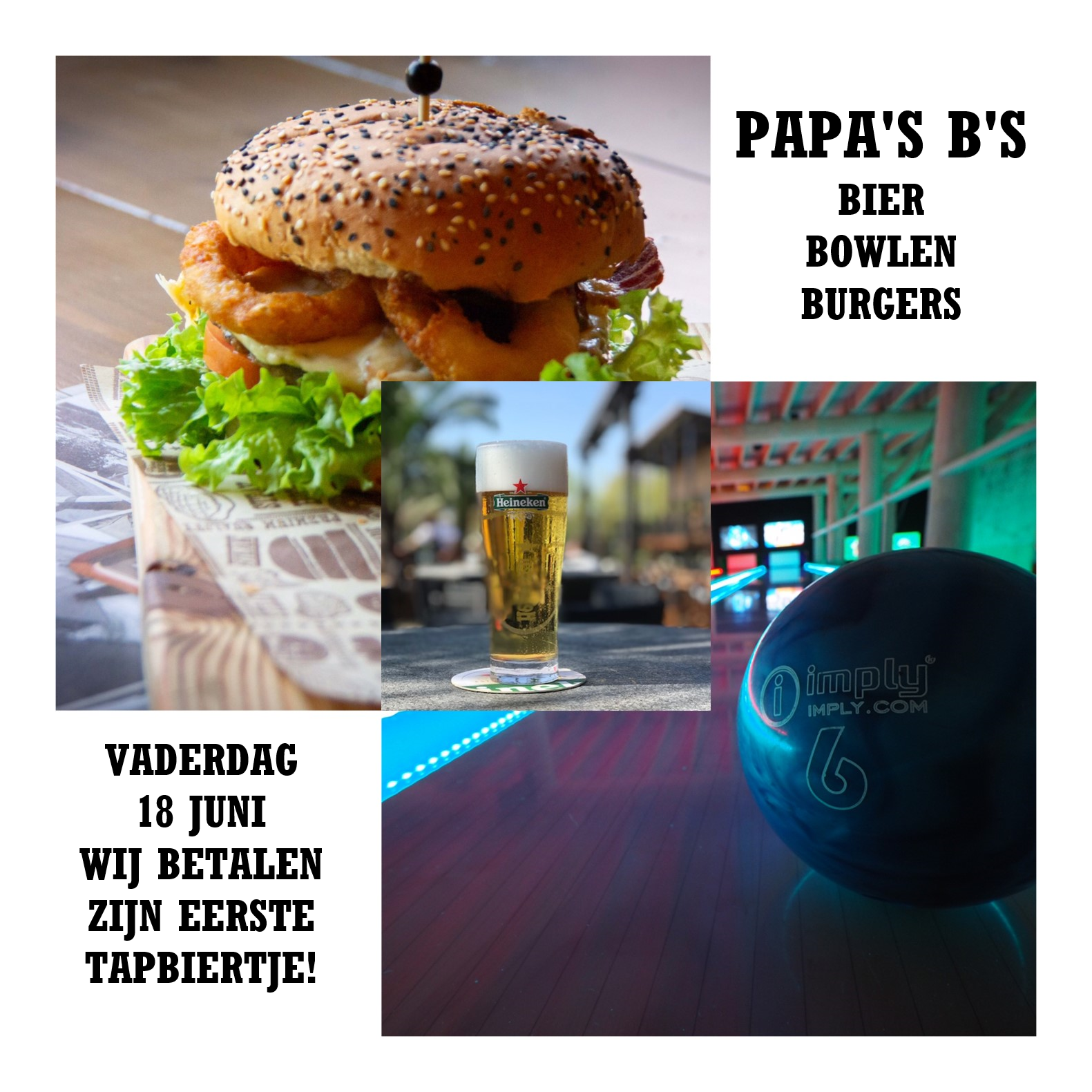 Vaderdag Bier Burgers en Bowlen