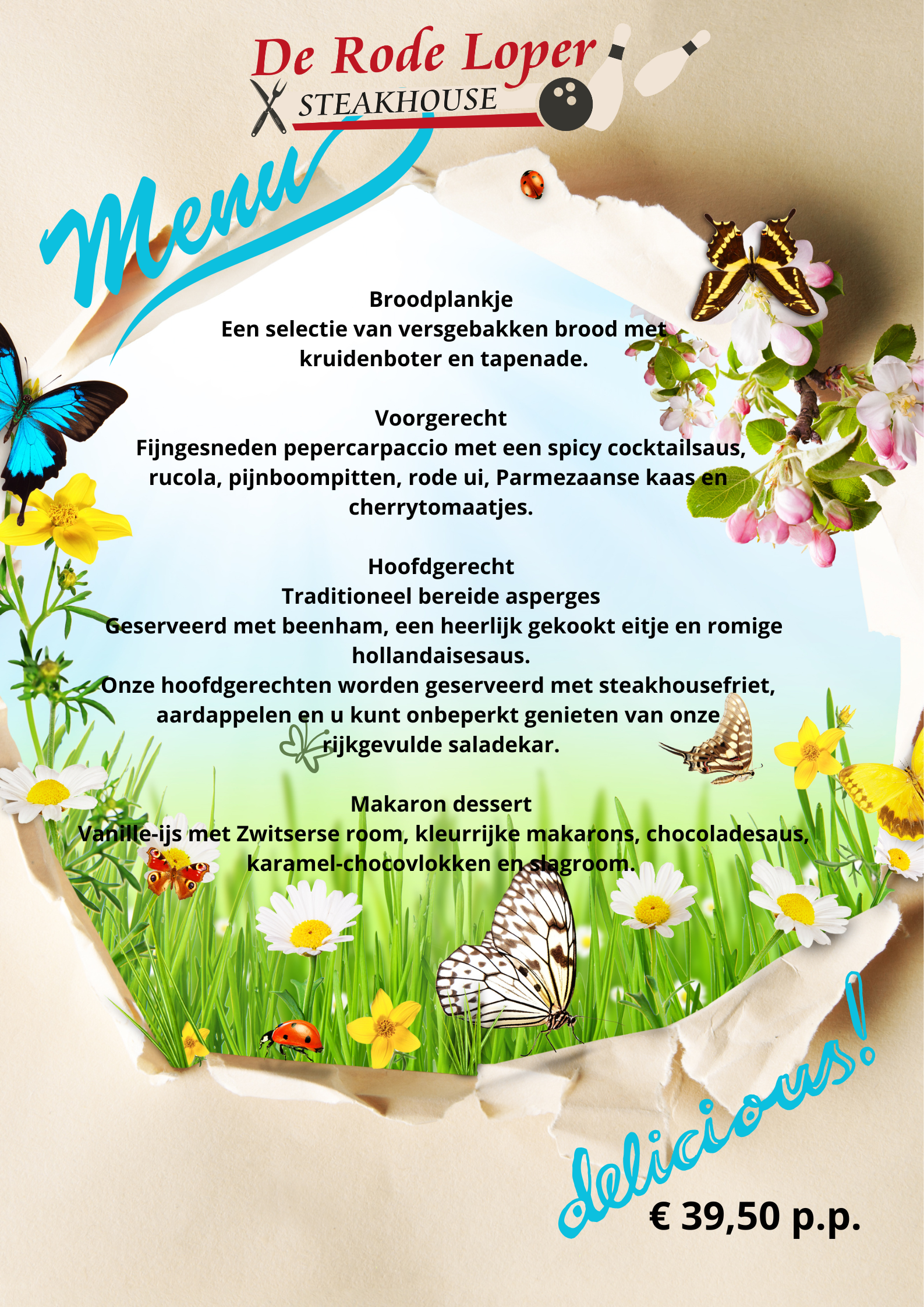 asperge menu